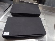 *slate effect hard plastic plates x 12 320w x 170d