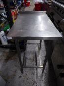 *Prep bench with upstand to rear 500w x 770d x 880h