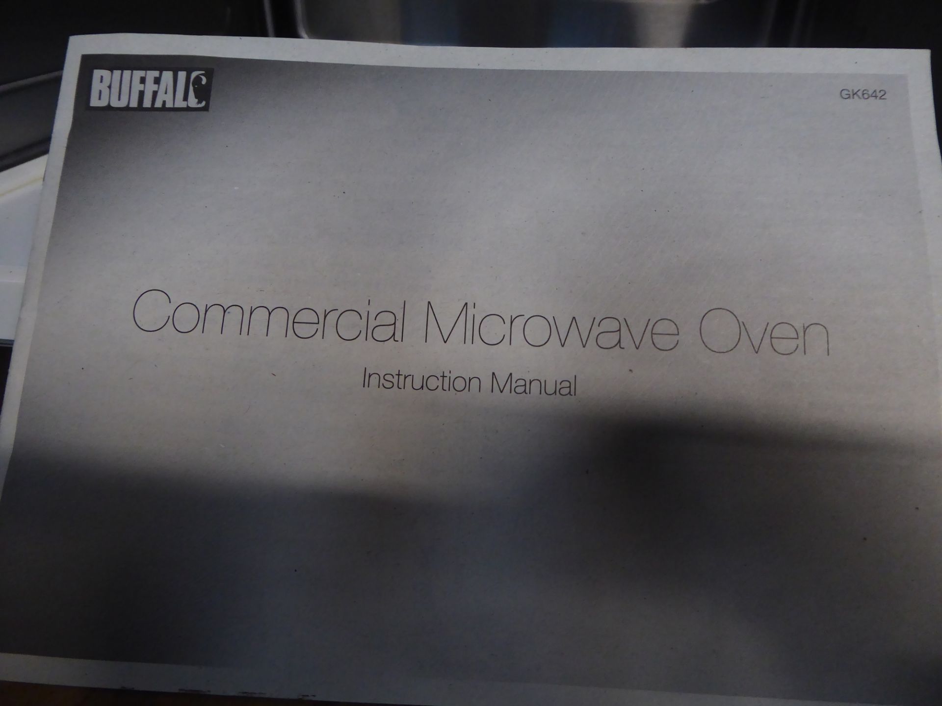 *Buffalo GK642 commercial microwave - good condition with instruction manual - Image 3 of 3