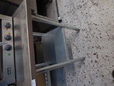 *S/S prep bench with undershelf 600w x 600d x 890h