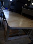 *2 x very large solid beach tables 2220w x 1000d x 630h