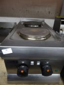 *Lincat single phase electric counter top hob with 2 plates.