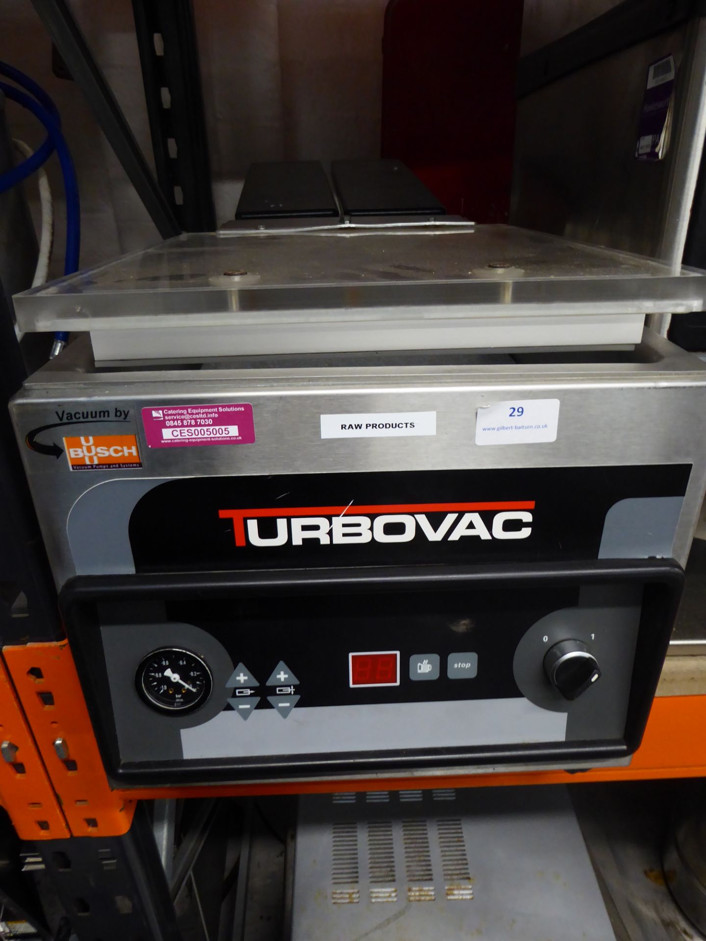 *Turbovac tabletop vacuum packing machine 330w x 460d x 300h