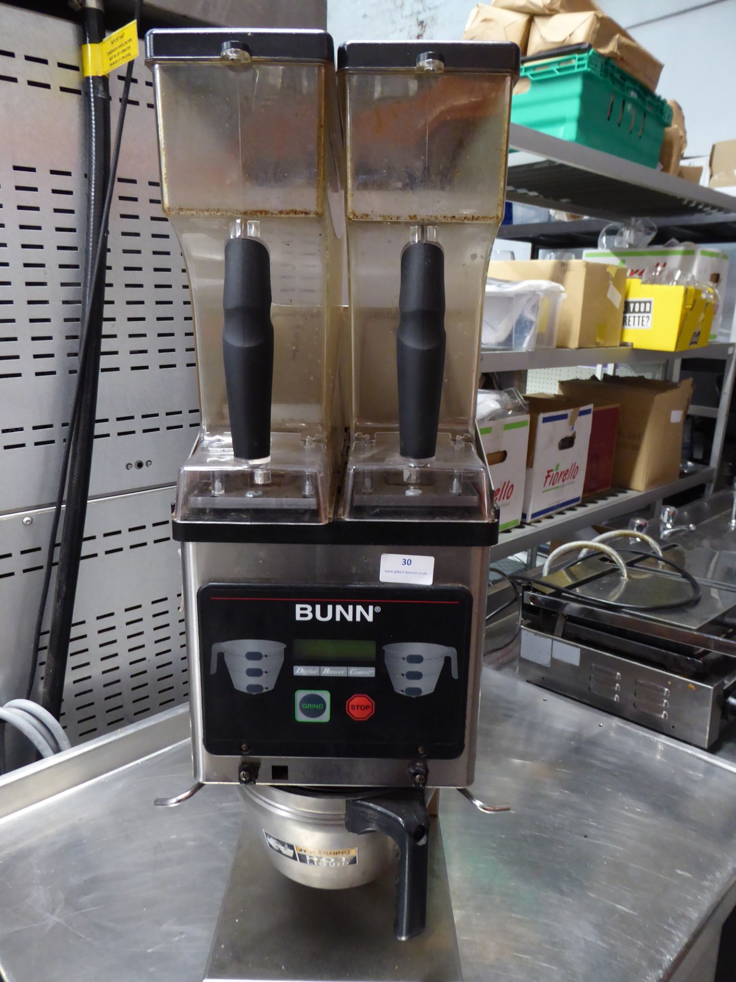 *large Bunn 2 hopper coffee grinder