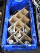 *Box Containing 6 Polished Aluminium PAR30 Lights with Leads and Spare Bulbs