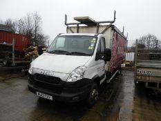 *Iveco Daily Curtain Side 7.5 Tonne Lorry with Bespoke Curtain Side Back and Roof Rack Reg: NU13 PZV