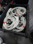 *Box Containing 20+ Power Supply Cables with Wieland 20A Plugs and Sockets