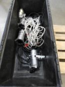 *Box Containing 5 PAR30 Polished Aluminium Mini Cannon Lights and Power Supply Cables