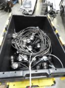 *Five 10m Lengths of LED Festoon Lighting with Power Supply Cables