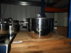 *Twin Handled Stainless Steel Pan with Cover