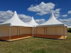 *5x5m Roader Pagoda Style Marquee Colour: White