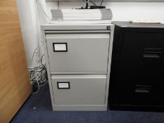 *Grey Two Drawer Filing Cabinet
