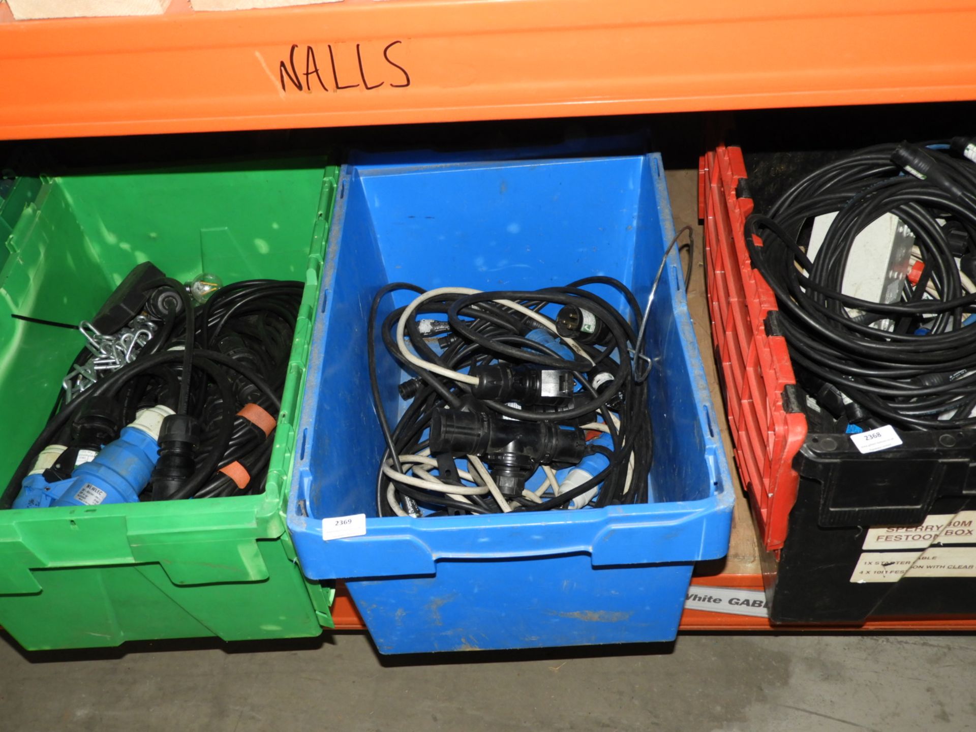 *Box Containing 16A and Other Power Cables and Splitter Boxes