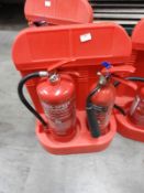 *Fire Extinguisher Station with Water and CO2 Fire Extinguishers