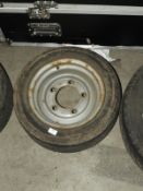 *195/50R13c Part Worn Tyre on Five Stud Steel Rim to Suit Trailer