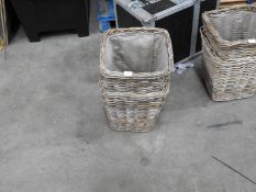 *Pair of Wicker Log Baskets