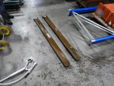 *Pair of Forklift Extension Tines 165cm Long with Internal Measurements 110mm x 50mm