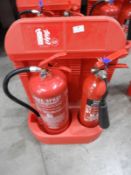 *Fire Extinguisher Station with Water and CO2 Fire Extinguishers