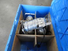 *Crate Containing 5 Polished Aluminium PAR30 Lamps