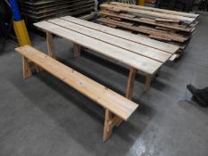 *4 Sets of Tables & Benches