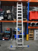 *Zargs NS-Insta 650 Triple Extending Aluminium Ladder