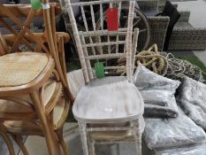 *Two Limed Oak Chiavari Chairs