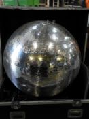 *1m Mirrored Ball with Pinspots and Motor