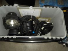 *Box Containing 4 PAR Can Lights and Power Leads