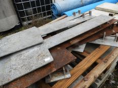 *Pallet of Paving Stones and Steel Frame Work for Flooring Supports