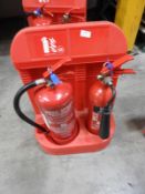 *Fire Extinguisher Station with Water and CO2 Fire Extinguishers