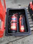 *Fire Extinguisher Box Containing One Dry Powder and One CO2 Fire Extinguishers