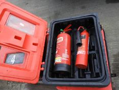 *Fire Extinguisher Box Containing One Foam and One CO2 Fire Extinguishers