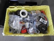 *Box of Assorted Hardware, Security Bolts, Chair Stands, Ironmongery, etc.