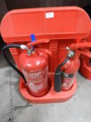 *Fire Extinguisher Station with Water and CO2 Fire Extinguishers