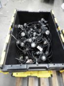 *Four 10m Lengths of LED Festoon Lighting with Power Supply Cables