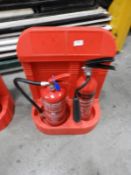 *Fire Extinguisher Station with Water and CO2 Fire Extinguishers