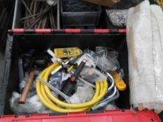 *Mixed Box Containing Plumbing Fittings, Hand Tools, etc.