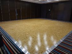 *Trolley Containing Floor Maker Parquet Dance Floor Components