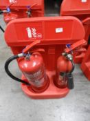 *Fire Extinguisher Station with Water and CO2 Fire Extinguishers