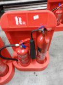 *Fire Extinguisher Station with Water and CO2 Fire Extinguishers