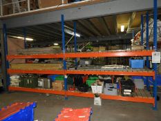 *Two Bays of Heavy Duty Pallet Racking Comprising 3 Uprights, 12 Beams and Boards