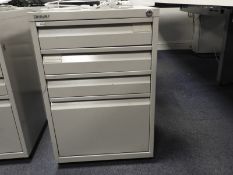 *Grey Four Drawer Filing Cabinet