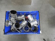 *Box Containing Assorted Polished Aluminium Mini Candle Lamps