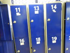 *Grey & Blue Two Tier Locker