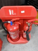*Fire Extinguisher Station with Water and CO2 Fire Extinguishers