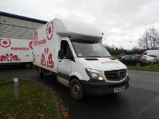 *Mercedes Sprinter Luton Van with Tail Lift Reg: KV64 DRZ, Mileage: 71095