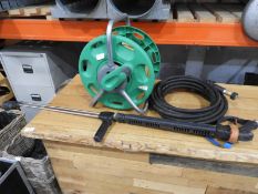 *Hozelock Hosepipe on Reel, Pressure Washer lance, and High Pressure Hose