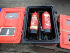 *Fire Extinguisher Box Containing Two Foam Fire Extinguishers