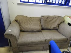 *Brown Two Seat Settee