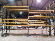 *Three Bay of Link 51H Pallet Racking Comprising of 3 Upright and 16 Beams